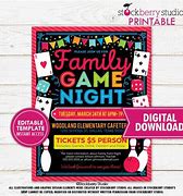 Image result for Family Game Day Flyer