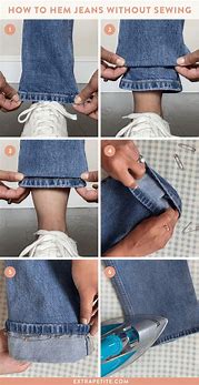 Image result for Chewed Hem Jeans