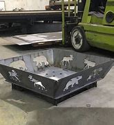 Image result for Flat Plate Knock Down Fire Pit