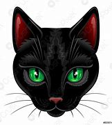 Image result for Green and Black Cat