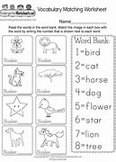 Image result for Vocabulary Templates for Kids