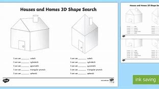 Image result for 3D Shape House