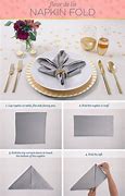 Image result for Basic Napkin Folding