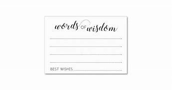 Image result for Wedding Card Words of Wisdom