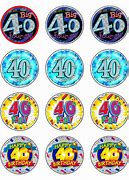 Image result for 40th Cupcake Toppers