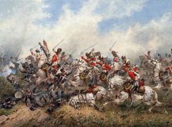 Image result for French Cavalry Charge at Waterloo