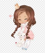 Image result for Kawaii Anime Girl with Brown Hair