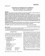 Image result for IV Labetalol vs Hydralazine