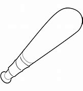 Image result for Baseball Bat Outline