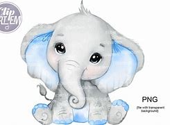 Image result for Baby Boy Blue Elephant Clip Art