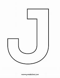 Image result for Letter J Outline