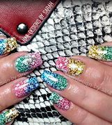 Image result for Glitter Gradient Nails Summer