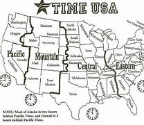 Image result for Time Zones Black and White