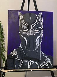 Image result for Black Panther Painting