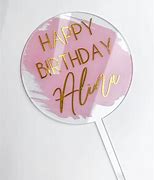 Image result for Acrylic Cake Topper