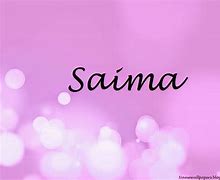 Image result for Saima Name Pic