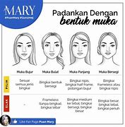 Image result for Bentuk Muka Bujur Sirih Pakai Spek