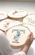 Image result for Embroidery Alphabet with Flowers