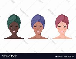 Image result for Vector Hair in Towel