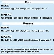 Image result for Metabolic Rate Calculator