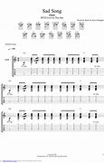 Image result for Sad Song Guitar Tabs