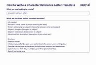 Image result for Character Reference Questions