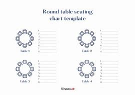 Image result for 10 Chairs Round Table Seating Chart Template