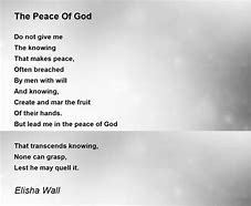 Image result for God's Peace Poem