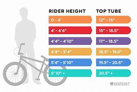 Image result for BMX Bike Size Chart