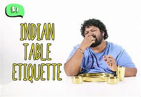 Image result for Indian Table Manners