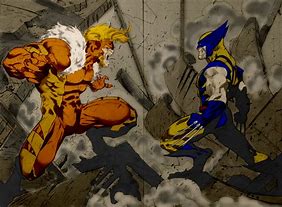 Image result for Wolverine versus Sabretooth