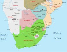 Image result for Modern Map of South West Africa