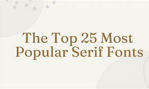 Image result for Best Free Serif Fonts