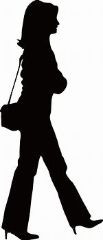 Image result for People Walking Silhouette Png