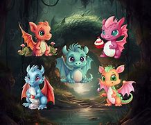 Image result for Cute Mythical Dragons