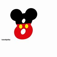 Image result for Mickey Mouse Numbers SVG