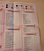 Image result for Vivi Bubble Tea Menu