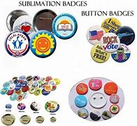 Image result for Blank Sublimation Button Badges