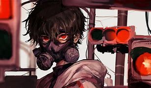 Image result for Anime Boy with Gas Mask