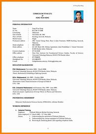 Image result for A Simple CV Format