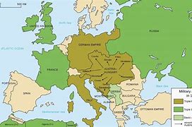 Image result for WW1 Europe Map