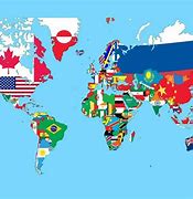 Image result for World Map with Flags 4K