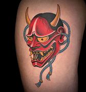 Image result for Chinese Mask Tattoo