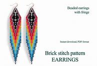 Image result for Native American Beaded Earrings Patterns