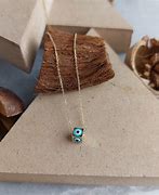 Image result for Gold Cube Eye Necklace