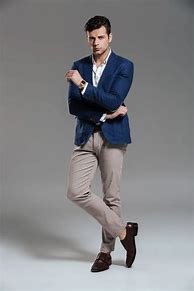 Image result for Gray Blazer Navy Pants