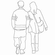 Image result for Person Walking Away Drawing