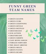 Image result for Funny Lime Green Team Names