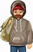 Image result for Homless Man Cartoon