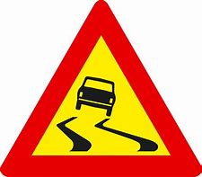 Image result for Slippery Road Sign